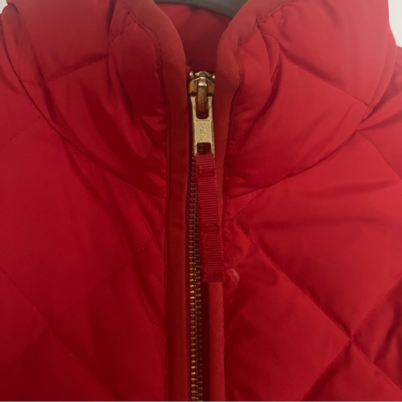 J. Crew True Red Quilter Puffer Vest Full Zip - Picture 3 of 6